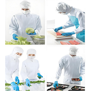 食品廠員工工作服采用防靜電食品工作服有什么用？